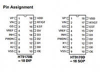 Микросхема HT9170D ИМС DTMF RECEIVER, SMD, SOP18, 5V, Производитель: HOLTEK
