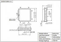 Микросхема MSM82C54-2JS CMOS programmable interval timer in 28-pin QFJ package, Производитель: OKI