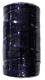 Нитка універсальна плоска вощена для ручного шиття підошви, взуття, шкіри Coats 1,0мм 100м. Темно синій 17