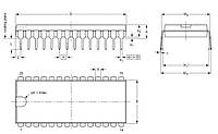 Мікросхема TDA3505 ІМС DIP28 Video control combination circuit with auto cut-off control 12V, Виробник: Philips