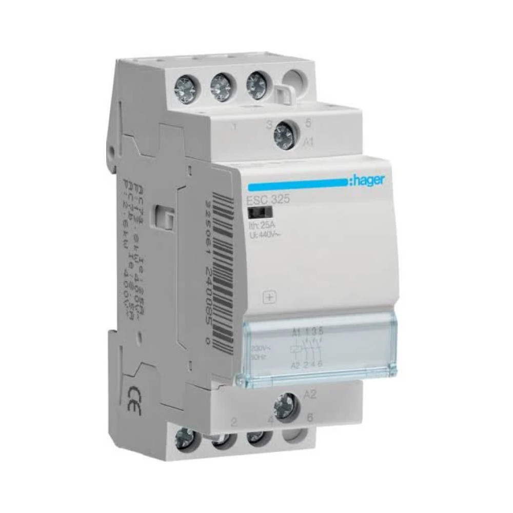 Контактор Hager 25A 3НВ 230В ESC325