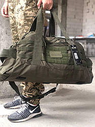 Тактична універсальна військова сумка MIL-TEC® US Combat Parachute Cargo Medium 54 л, ОРІГІНАЛ, олива