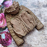 Красива куртка для дівчинки з RU шкіри., фото 2
