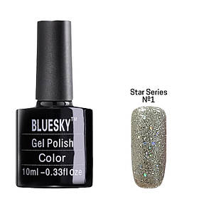 Гель-лак кольоровий BLUESKY gel polish для дизайну нігтів 10 ml. Star Series №1