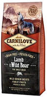 Сухой беззерновой корм для собак Carnilove Adult Lamb & Wild Boar с мясом ягненка и дикого кабана 12 кг