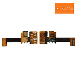 Шлейф для Xiaomi Mi3 (Mi 3), підсвічування дисплея, з компонентами, з мікрофоном, TD версія, оригінал