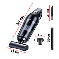Автомобільний пилосос HELLOLEIBOO LT-113CT 2000 mAh Black для чищення салону 9 шт., фото 9