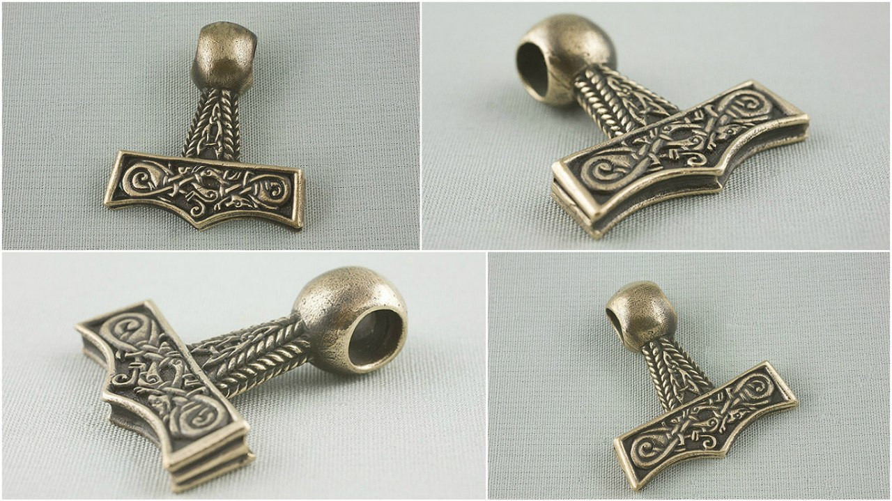 Молот Тора в стилі Борре 2, кулон, амулет, підвіска, талісман