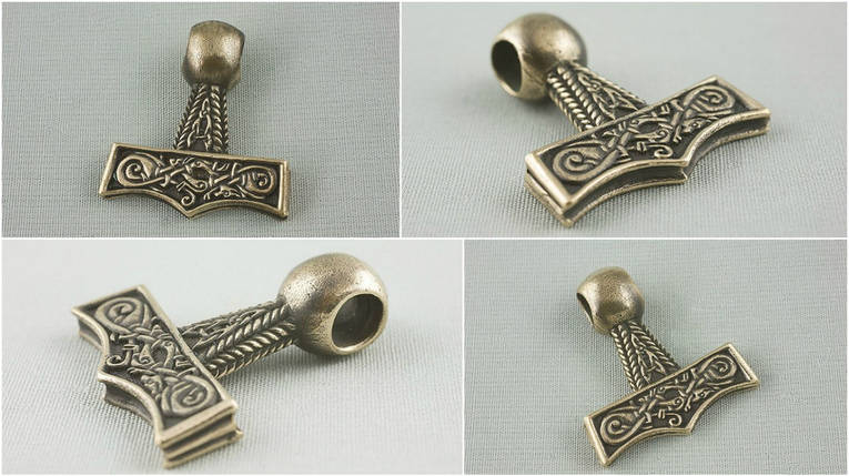 Молот Тора в стилі Борре 2, кулон, амулет, підвіска, талісман, фото 1