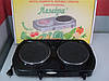 Електроплита Леміра ЕПЧ-Т 2-3,0кВт дві чавунні конфорки, фото 2