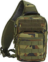 Тактический рюкзак-сумка Brandit US Cooper Sling medium 8 л Woodland (8036-10-OS)