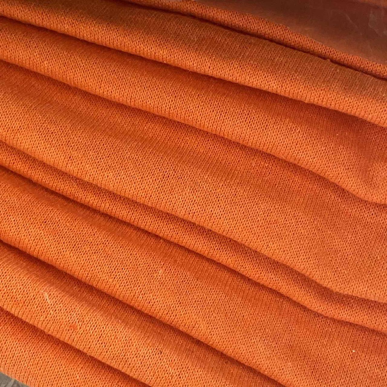 Тканина кулір хб 140 gsm Туреччина Помаранчевий, фото 1