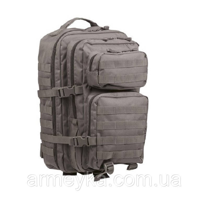 Рюкзак, USA Assault pack 36L, сірий, оксфорд, Mil-Tec Німеччина