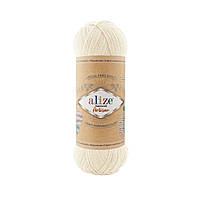 Пряжа Alize Superwash Artisan цвет 01 кремовый.