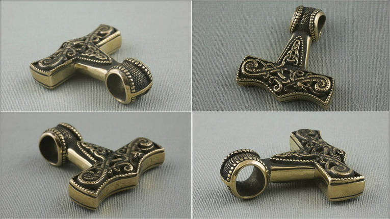 Молот Тора в стилі Борре, Кулон, Амулет, Талісман, Підвіс, фото 2