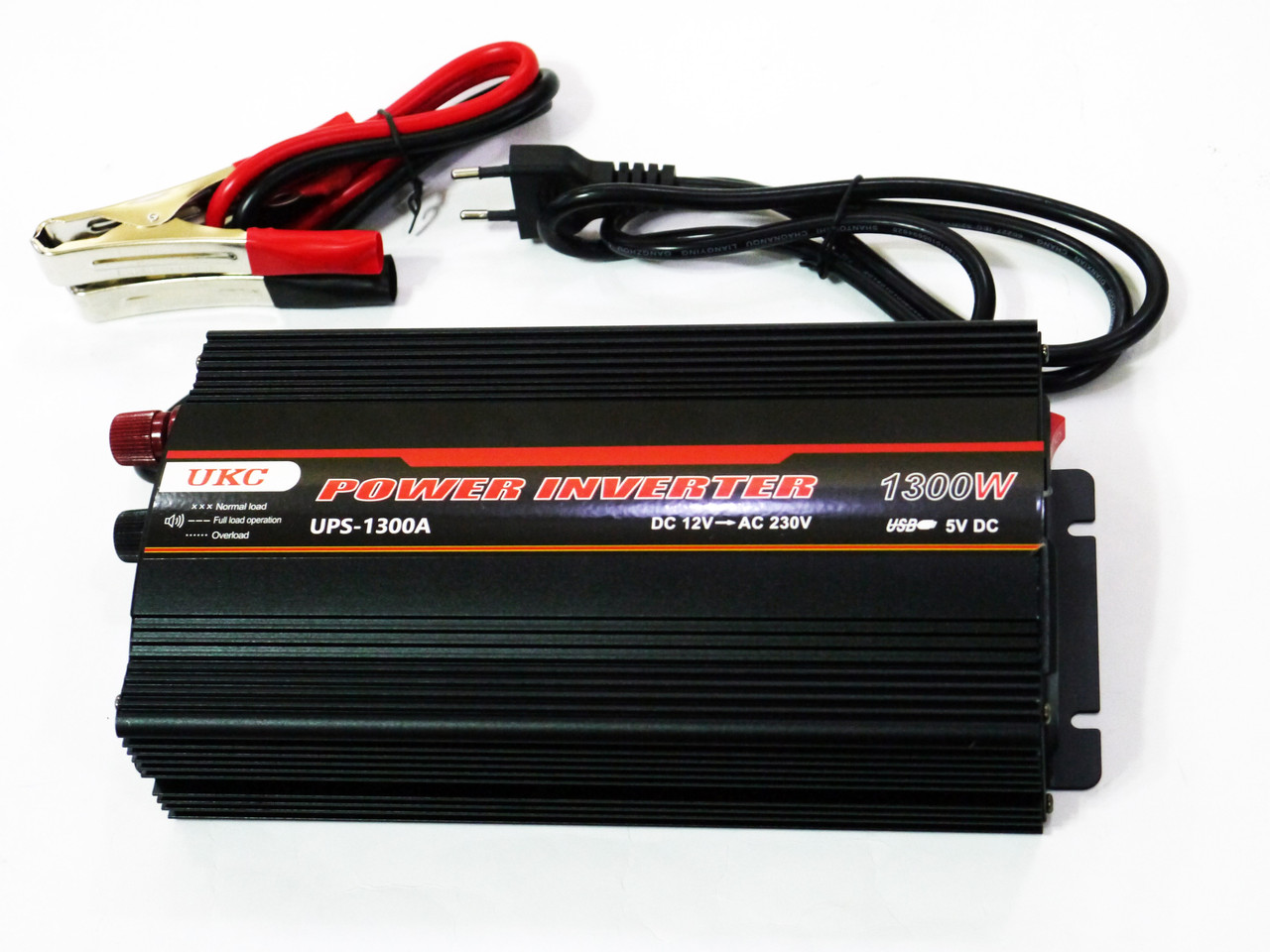 Інвертор перетворювач 12-220V з зарядкою акумулятора 1300W UKC