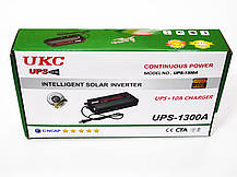 Інвертор перетворювач 12-220V з зарядкою акумулятора 1300W UKC, фото 5