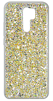 Накладка Xiaomi Redmi 9 Diamond case Золотий