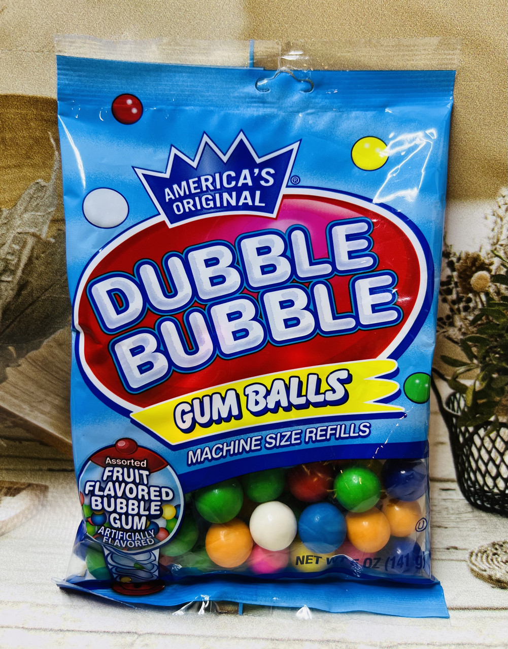 Жуйка великі кульки Dubble Bubble Фруктове асорті