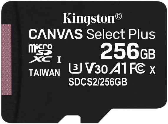 Micro SD 256GB/10 class 100Mb/s A1 Kingston