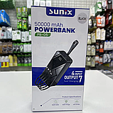 Потужний повербанк із ліхтариком 50000 mAh Sunix PB-05 Power Bank з кабелями, фото 2