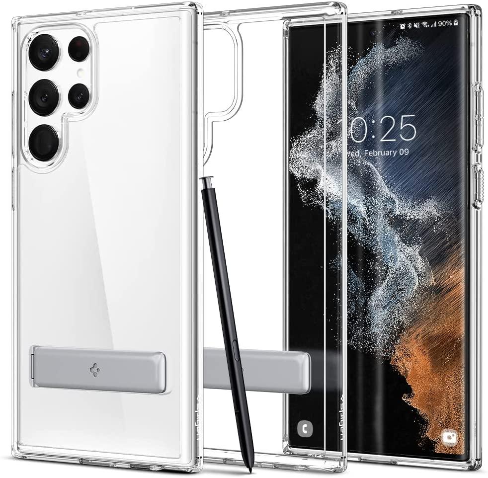 Чохол Spigen для Samsung Galaxy S22 Ultra - Ultra Hybrid S, Crystal Clear (ACS03918)