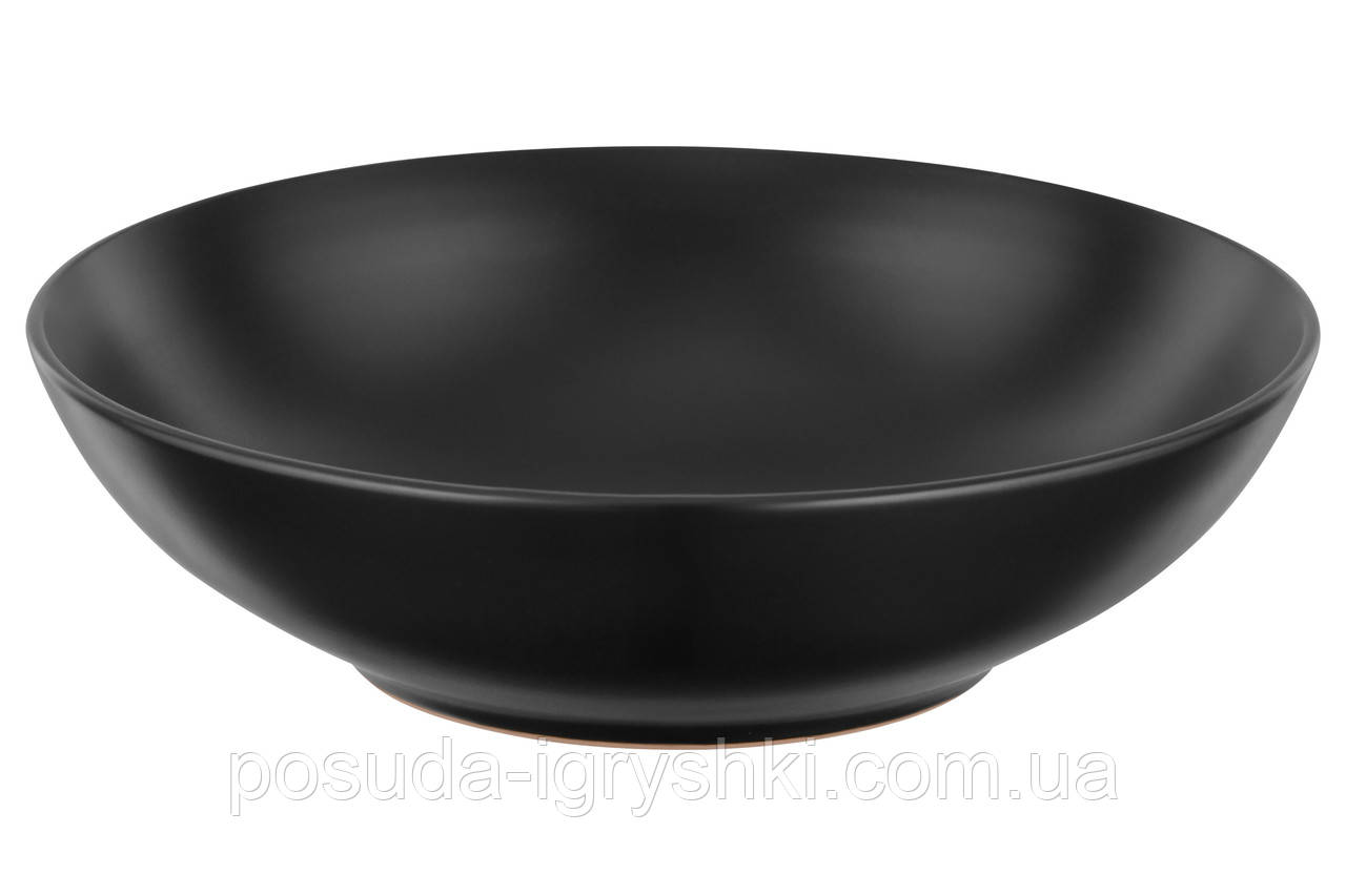 Тарілка супова ARDESTO Molize, 20 см, Black AR2920MB