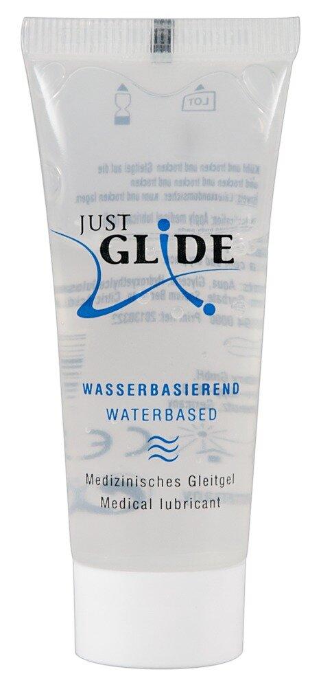 Гель-лубрикант Just Glide "Waterbased", 20 мл, фото 1