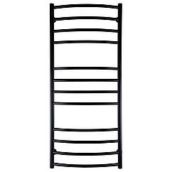 Рушникосушарка UNIO LDE W 1200-500-12 BLK Драбинка Дуга Еліт вода чорна (000021553)