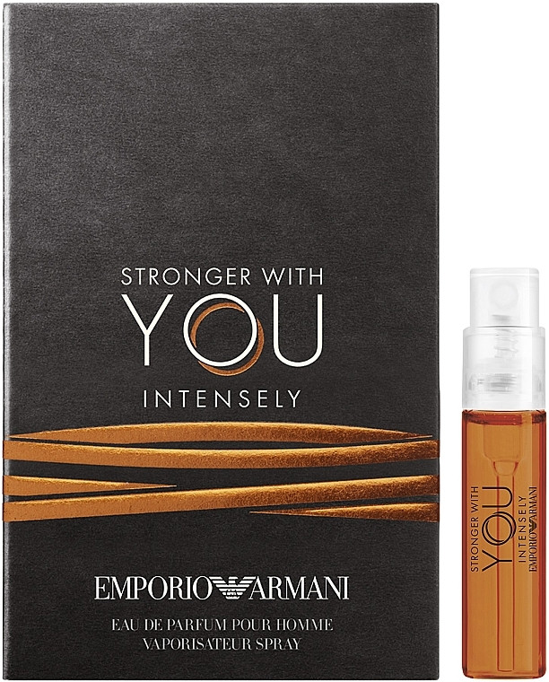Парфумована вода Giorgio Armani Stronger With You Intensely 1,2 мл пробник оригінал, солодкий чоловічий, фото 1
