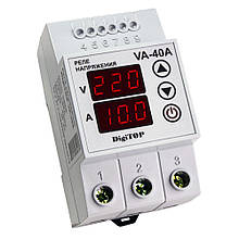 Реле напруги з контролем струму VA-40A DigiTOP