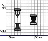 Карабины пластиковые (фастексы) шир.10мм (25шт)