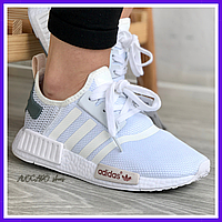 Кроссовки женские Adidas NMD R1 white / Адидас НМД Р1 белые