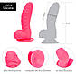 Фалоімітатор ADDICTION - Tom 7" Dildo With Balls - Pink + віброкуля, 17,8 х4, 4 см., фото 6