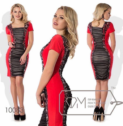 Силуетна сукня з короткими рукавами р.42,44, фото 2