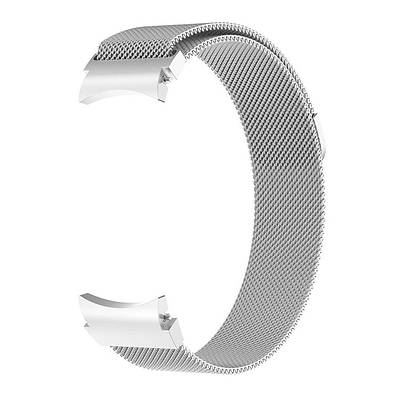 Міланська петля ремінець для Samsung Galaxy Watch 7 / 6 / 5 pro / 5 / 4 срібний