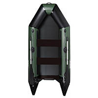 Лодка надувная моторная Aqua Star D-290 с плоским дном зеленый (с палубой FFD)