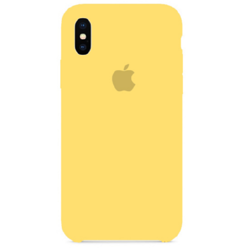 Чохол SIlicone Case для iPhone XS Max protective matte cover canary yellow