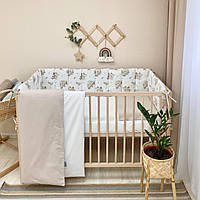 Комплект постельного белья Маленькая Соня в детскую кроватку для новорожденной девочки или мальчика Коала