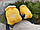 Варежки для рук на миску/санки жовті, фото 2
