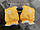 Варежки для рук на миску/санки жовті, фото 3