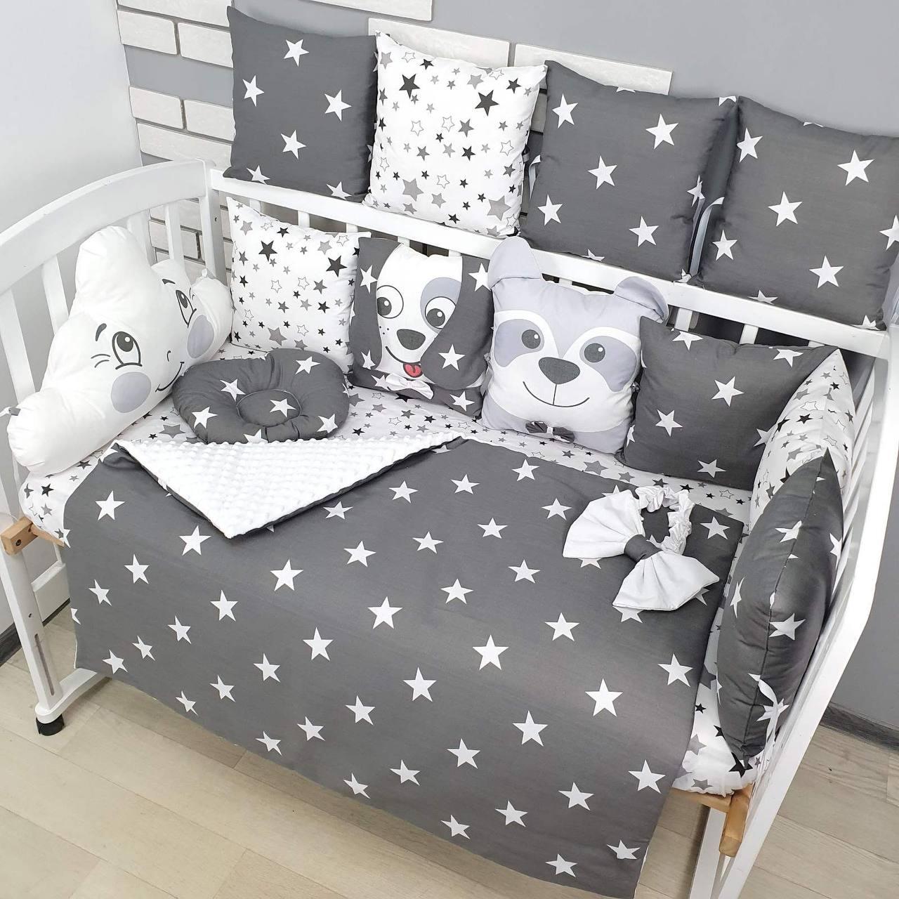 Комплект постельного белья Baby Comfort Зверята серый - фото 1 - id-p1660367827