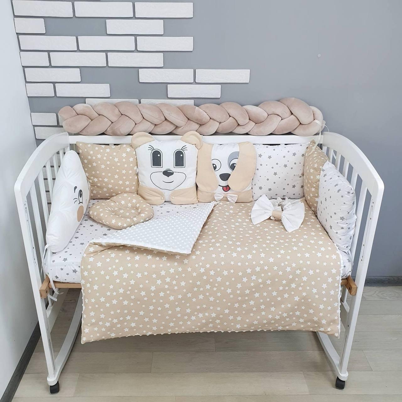 Комплект постельного белья Baby Comfort Зверята бежевый - фото 1 - id-p1660367839