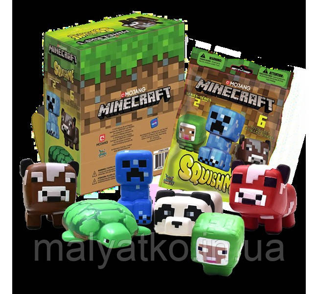 Набор сюрприз Майнкрафт Сквіш Minecraft SquishMe