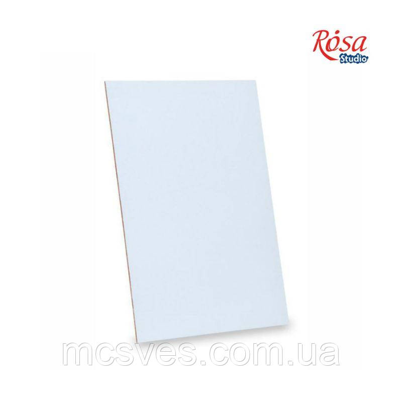 Картон ґрунтований, 15х15 см, 3 мм, гладка фактура, акрил, ROSA Studio, фото 1