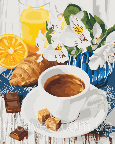 Картина за номерами "Солодкий ранок" 40х50 см 12116-AC, фото 1