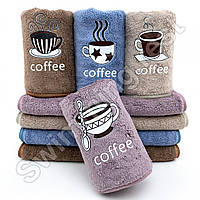 Полотенце 3 шт кухонное микрофибра 25х50 Пироженки