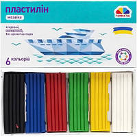 Від 2 шт. Пластилін "Мозаїка" 6 кольорів, 90 г. "Гамма" купити дешево в інтернет-магазині