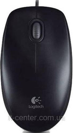 Мишка Logitech B100 (910-003357) чорна, оптична, 800 dpi, USB, фото 2