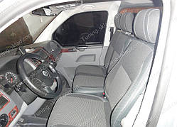 Чохли на сидіння Фольксваген Транспортер Т5 (чохли з екошкіри Volkswagen Transporter T5 стиль Premium)